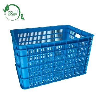 Square stackable HDPE plastic turnover box vegetable and plastic fruit box for transport