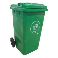 120L Plastic Wheeled Recycle waste bin dustbin with Lid for Sale