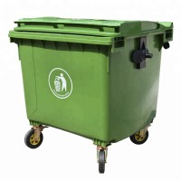 industrial large hdpe 1100 liter plastic waste bin