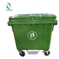 1100L HDPE Eco-Friendly plastic garbage skip waste container